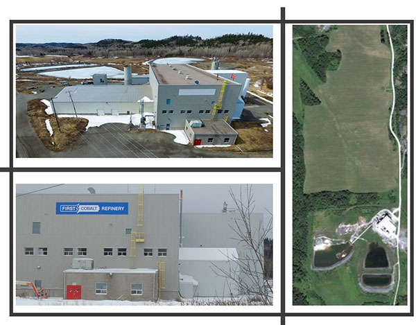 Exterior and property footprint of the First Cobalt Refinery