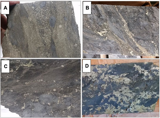 Figure 2 - Mineralization Textures at Iron Creek